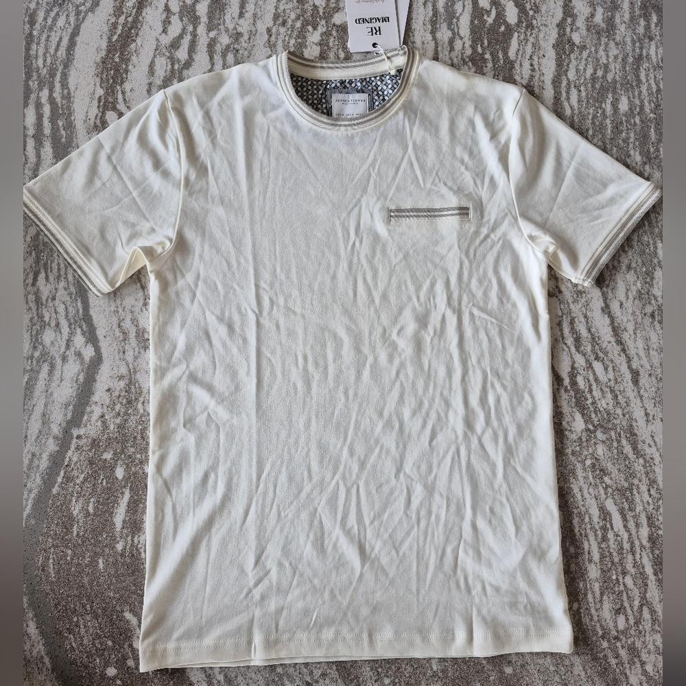 Denim & Flower Men's Ringer T-Shirt Size Medium NEW - Picture 2 of 2